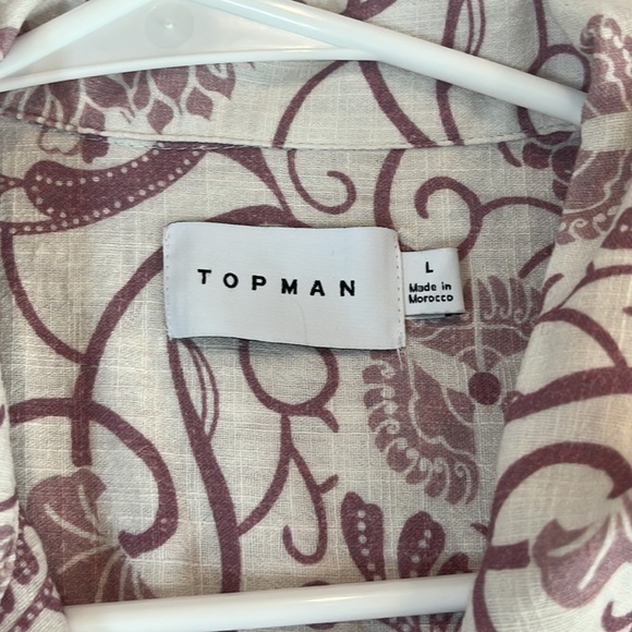 Topman short sleeve button down with floral design - Picture 3 of 3
